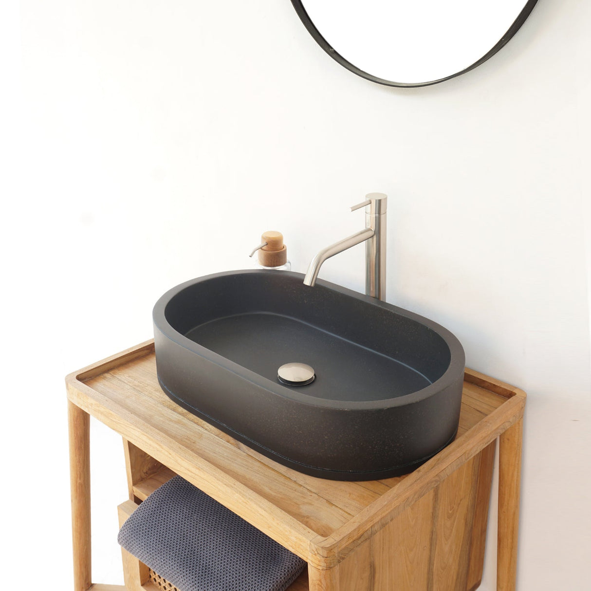 Uri Oval Concrete Vessel