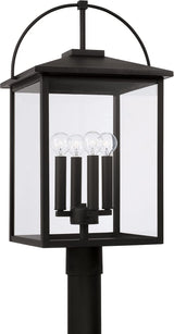 Capital Lighting 948043BK Bryson 4 Light Outdoor Post Lantern Black