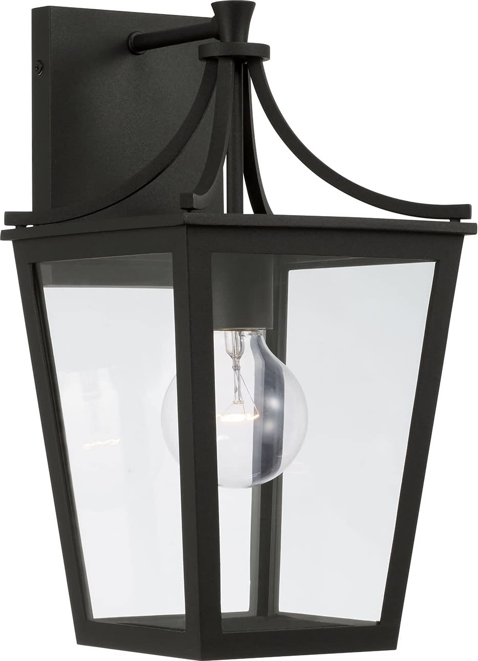 Capital Lighting 947911BK Adair 1 Light Outdoor Wall Lantern Black