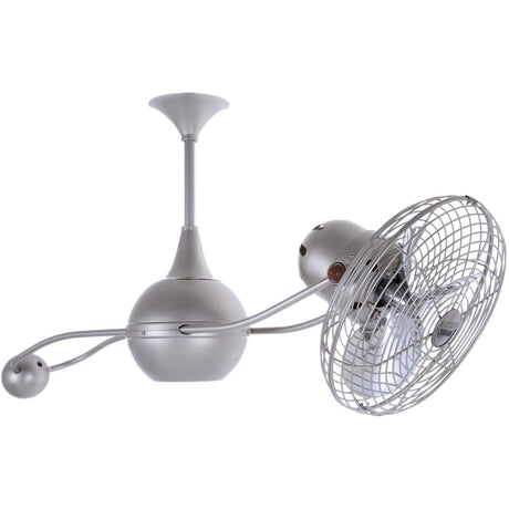 Matthews Fan B2K-GOLD-MTL Brisa 360° counterweight rotational ceiling fan in Ouro (Gold) finish with metal blades.