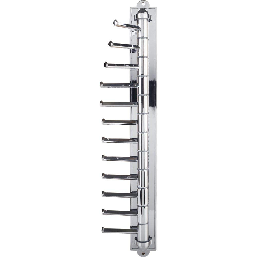 Hardware Resources 357T-PC Polished Chrome 12-Hook Cascading Tie Organizer