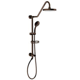 PULSE ShowerSpas 1011-lll-ORB Kauai III Shower System, with 8" Rain Showerhead, 5-Function Hand Shower, Adjustable Slide Bar and Soap Dish, Oil-Rubbed Bronze
