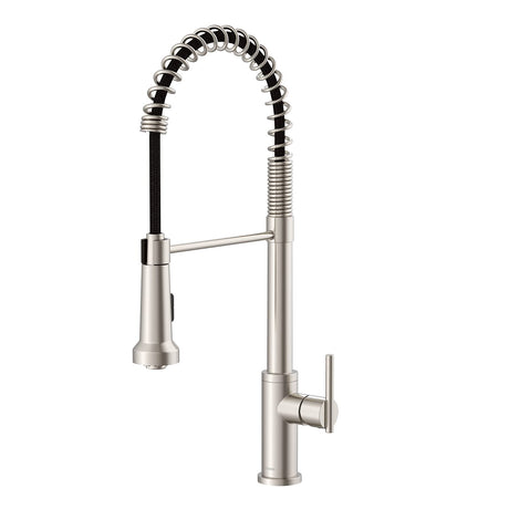 Gerber D454258SS Parma Pre-rinse Single Handle Spring Pull-down Kitchen Faucet - ...