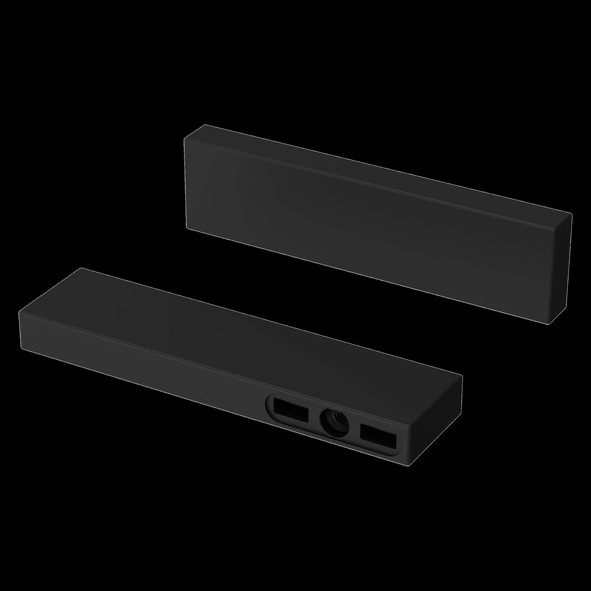 Verve Lever Handle Kit for Widespread and Roman Tub in Matte Black