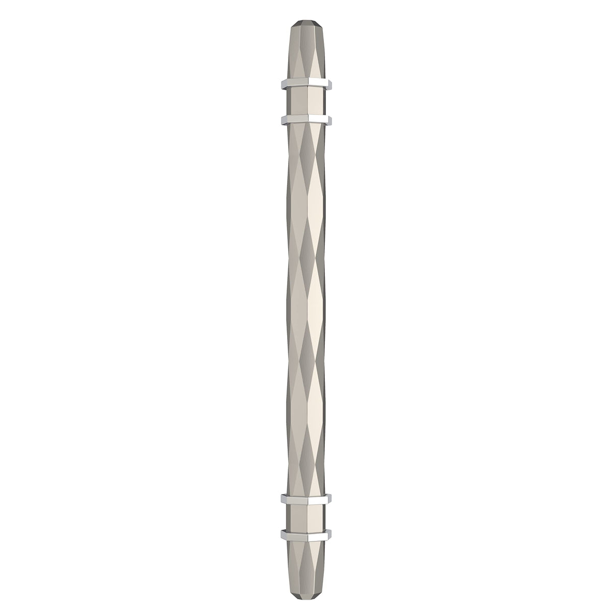 Amerock Cabinet Pull Satin Nickel/Polished Chrome 6-5/16 inch (160 mm) Center-to-Center London 1 Pack Drawer Pull Drawer Handle Cabinet Hardware