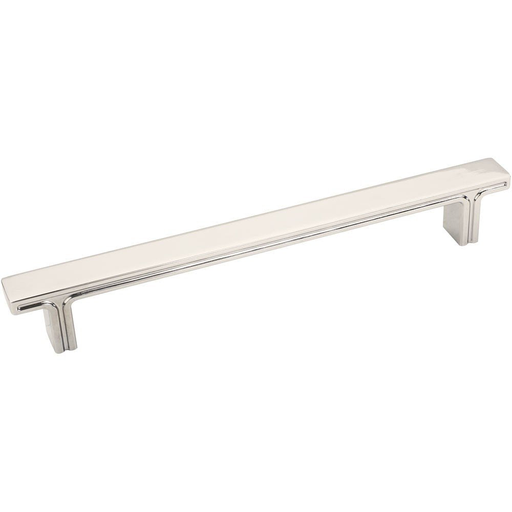 Jeffrey Alexander 867-160NI 160 mm Center-to-Center Polished Nickel Square Anwick Cabinet Pull