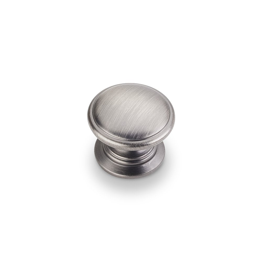 Jeffrey Alexander 3980-BNBDL 1-1/4" Diameter Brushed Pewter Durham Cabinet Knob