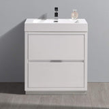 Fresca FCB8430GO-I Fresca Valencia 30" Gray Oak Free Standing Modern Bathroom Vanity