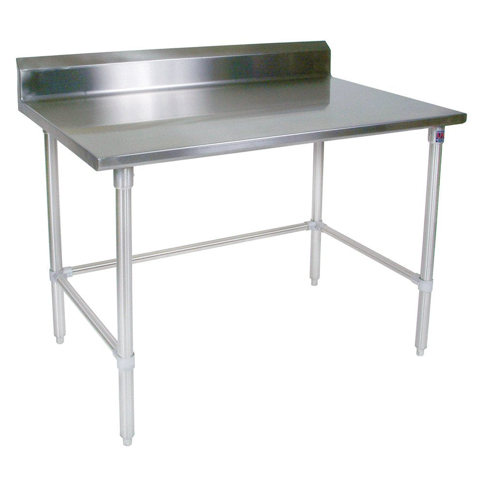 John Boos ST6R5-30120SBK Riser Top Work Table w/ Stainless Steel Base, Top, 120" x 30"