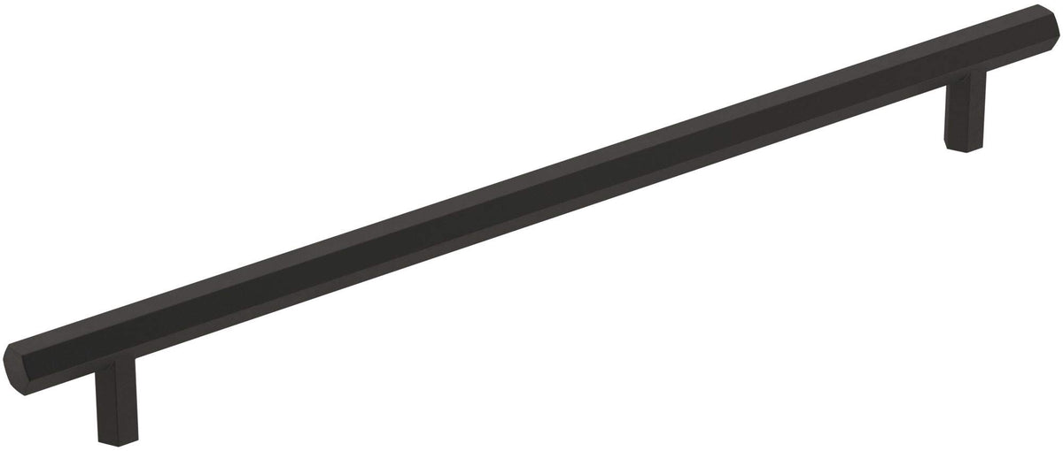 Amerock Cabinet Pull Matte Black 10-1/16 inch (256 mm) Center-to-Center Caliber 1 Pack Drawer Pull Cabinet Handle Cabinet Hardware