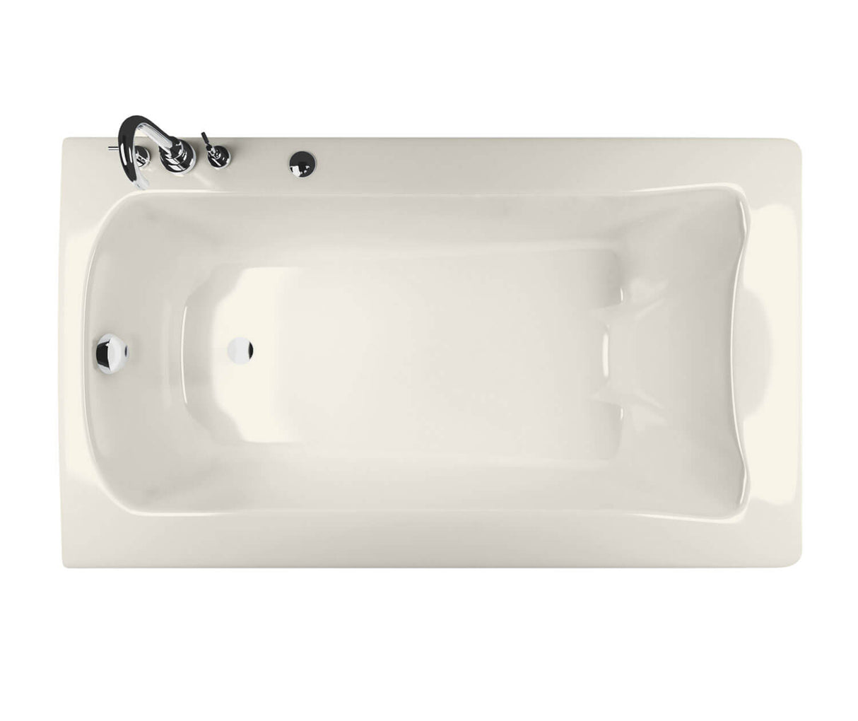 MAAX 105310-R-094-007 Release 6032 Acrylic Drop-in Right-Hand Drain Combined Hydromax & Aerofeel Bathtub in Biscuit