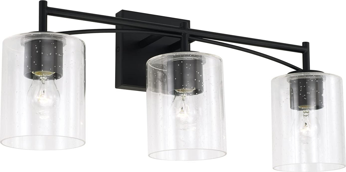 Capital Lighting 142031MB-510 Peyton 3 Light Vanity Matte Black