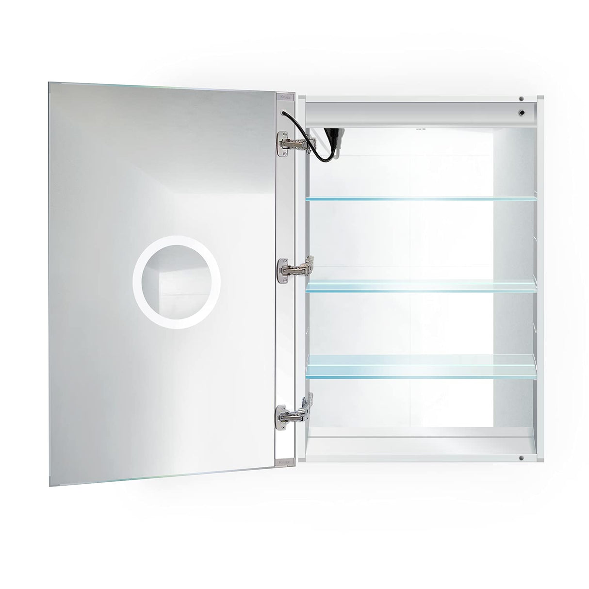 Krugg Icon 2436 Icon Collection Icon2436 24" x 36" Rectangle LED Bathroom Mirror with Defogger and Dimmer