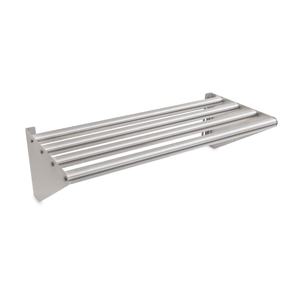 John Boos BHS1660-T Tubular Wall Mounted Shelf 60"W x 16"D