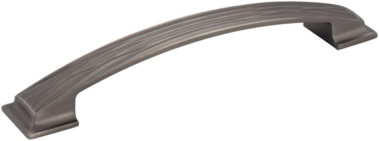 Jeffrey Alexander 535-160BNBDL 160 mm Center-to-Center Brushed Pewter Square Geometric Pattern Aberdeen Cabinet Pull