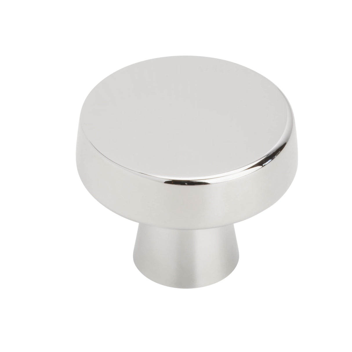 Amerock Cabinet Knob Polished Chrome 1-5/16 inch (33 mm) Diameter Blackrock 1 Pack Drawer Knob Cabinet Hardware