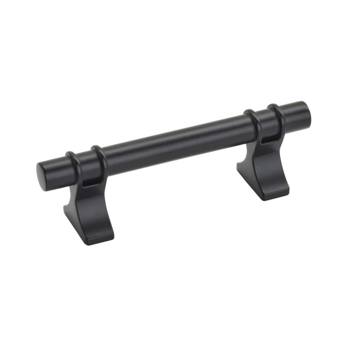 Amerock Cabinet Pull Matte Black 3 inch (76 mm) Center to Center Davenport 1 Pack Drawer Pull Drawer Handle Cabinet Hardware
