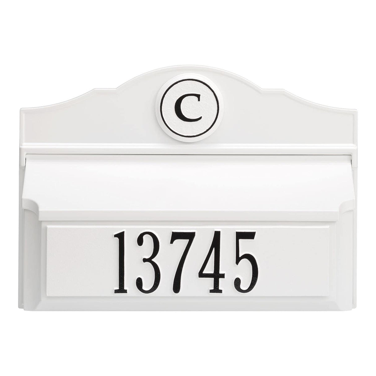 Whitehall 11251 - Colonial Wall Mailbox Package #1 (Mailbox, Plaque & Monogram)