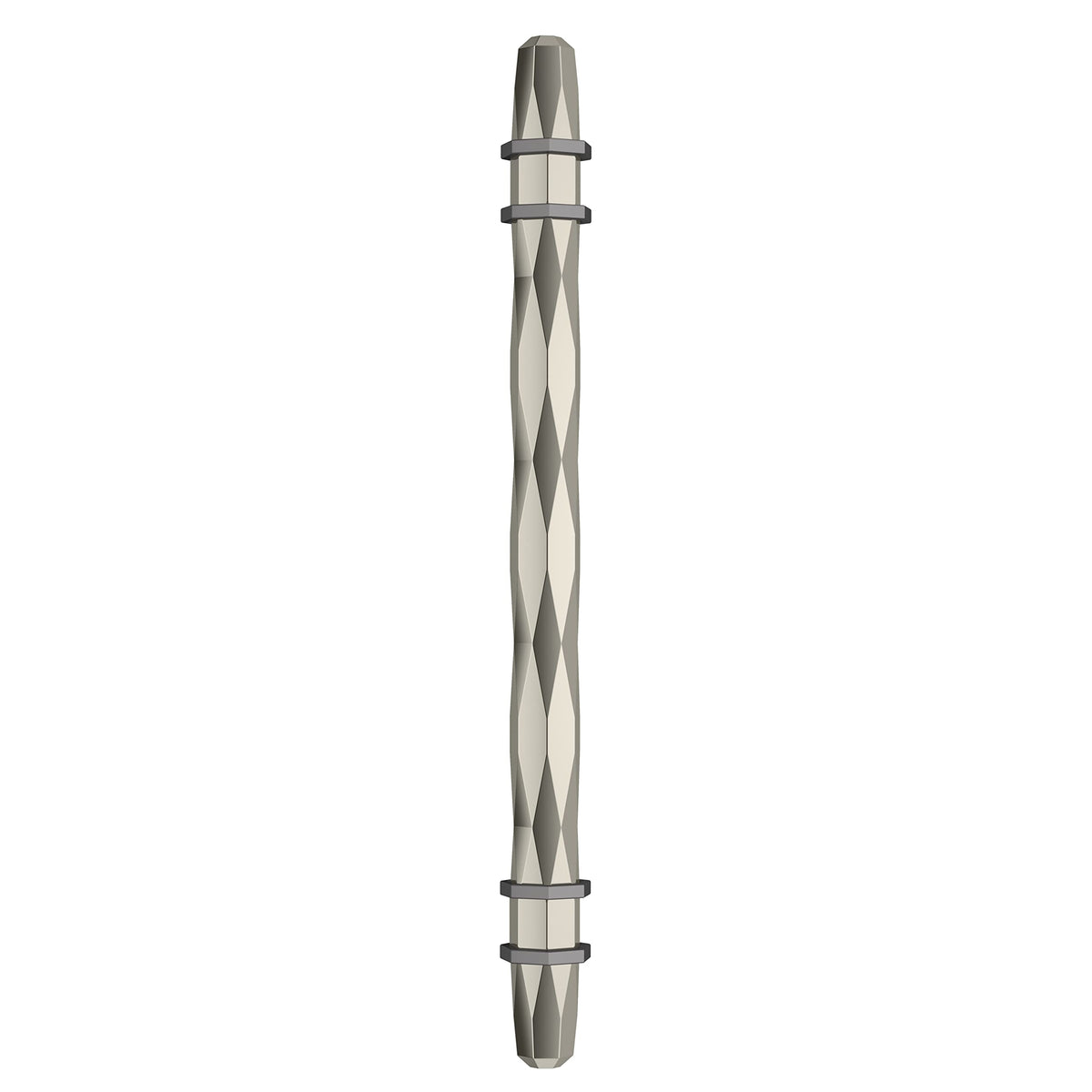 Amerock Cabinet Pull Polished Nickel/Black Chrome 6-5/16 inch (160 mm) Center-to-Center London 1 Pack Drawer Pull Drawer Handle Cabinet Hardware