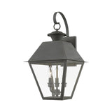 Livex Lighting 27218-61 Wentworth 3 Light 22 inch Charcoal Outdoor Wall Lantern, Large