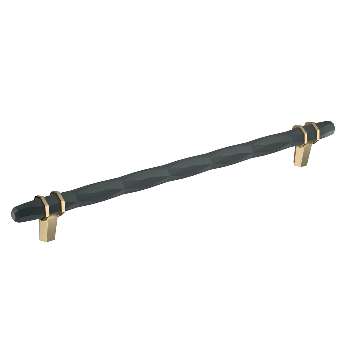 Amerock Cabinet Pull Black Bronze/Golden Champagne 10-1/16 inch (256 mm) Center-to-Center London 1 Pack Drawer Pull Drawer Handle Cabinet Hardware