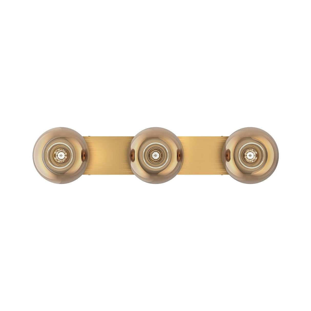 Kuzco VL57532-BG/CP SAMAR 3 HEAD 32" VANITY BRUSHED GOLD TRANSITION COPPER GLASS E26 60WX3