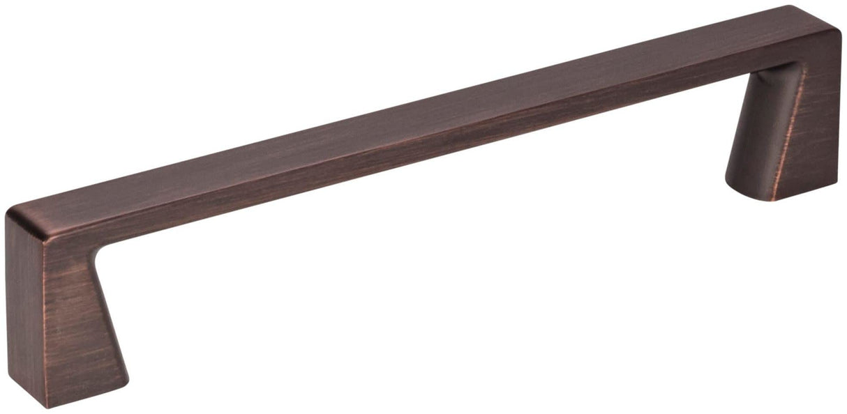 Jeffrey Alexander 177-128DBAC 128 mm Center-to-Center Brushed Oil Rubbed Bronze Square Boswell Cabinet Pull