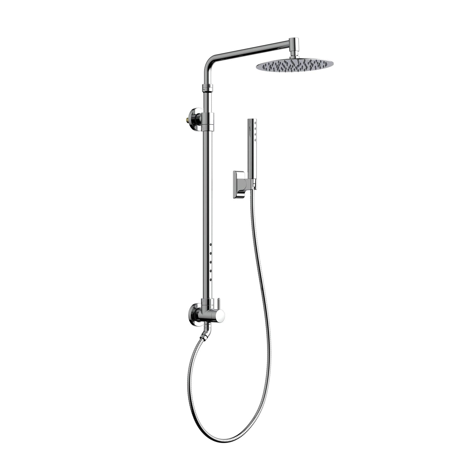 PULSE Showerspas 1059-CH-1.8GPM Atlantis System with 10" Rain Showerhead, 5 Body Sprays and Hand Shower, Polished Chrome, 1.8 GPM