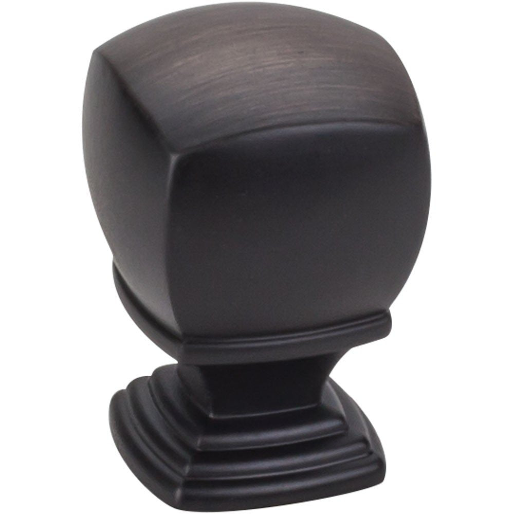 Jeffrey Alexander 188L-DBAC 1" Overall Length Brushed Oil Rubbed Bronze Katharine Cabinet Knob