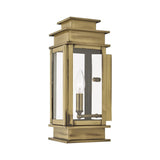 Livex Lighting 2013-04 Transitional One Light Outdoor Wall Lantern from Princeton Collection in Black Finish