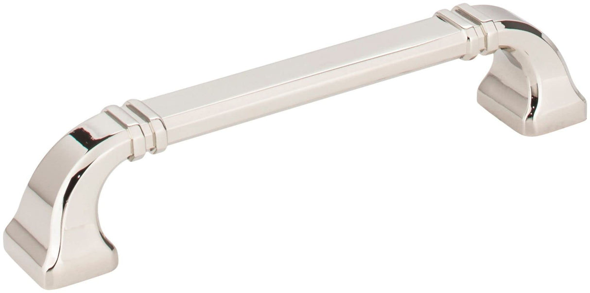 Jeffrey Alexander 165-128NI 128 mm Center-to-Center Polished Nickel Ella Cabinet Pull