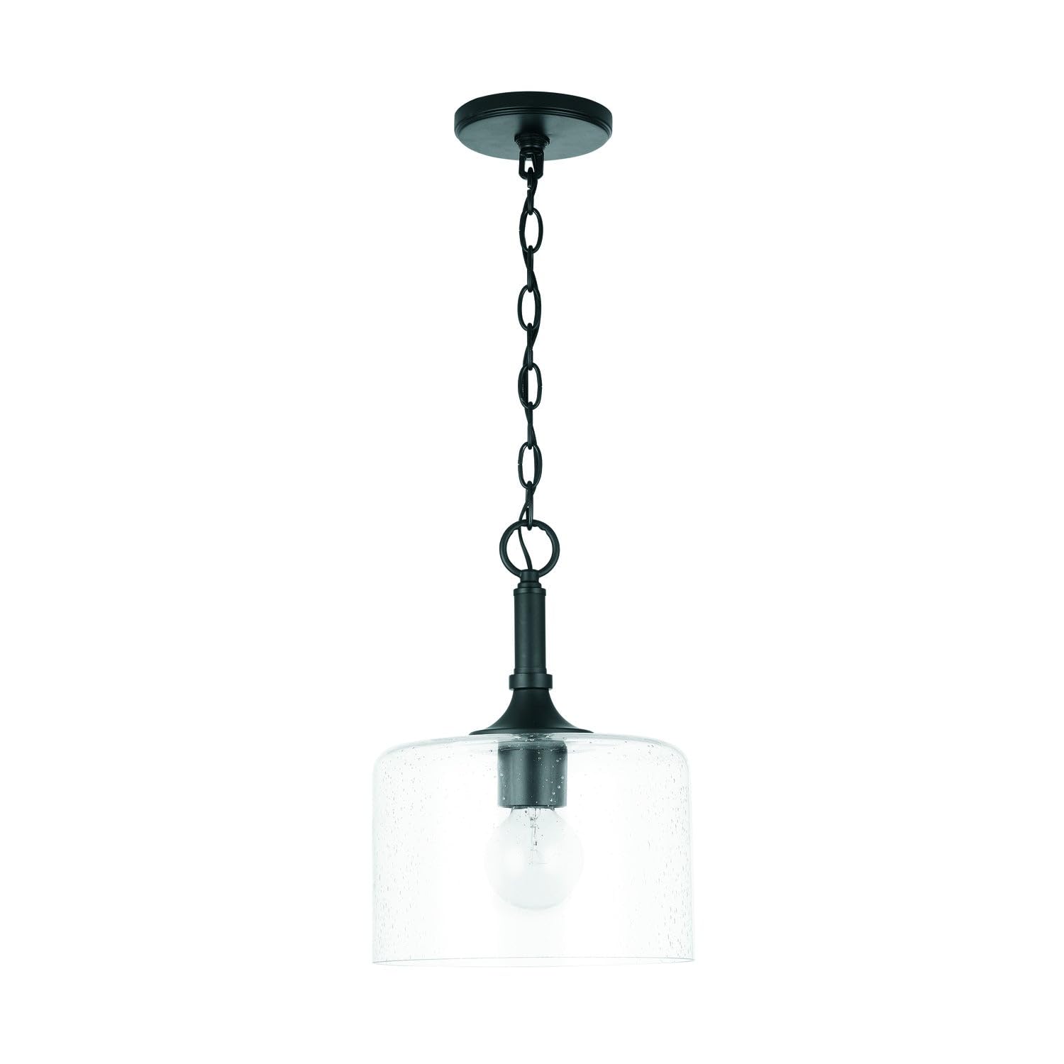Capital Lighting 339311MB Carter 1 Light Pendant Matte Black