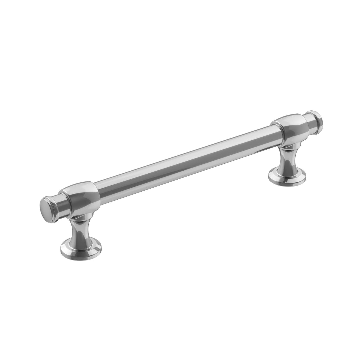 Amerock Cabinet Pull Polished Chrome 5-1/16 inch (128 mm) Center-to-Center Winsome 1 Pack Drawer Pull Cabinet Handle Cabinet Hardware