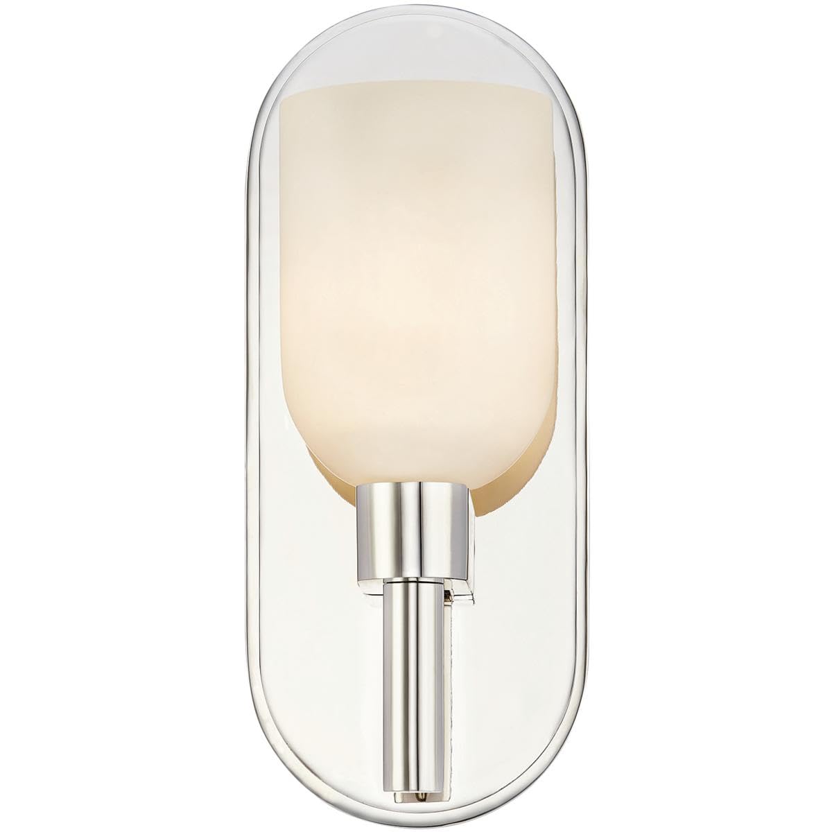 Alora WV338101PNAR LUCIAN 9" WV POLISHED NICKEL ALABASTER 60W E12