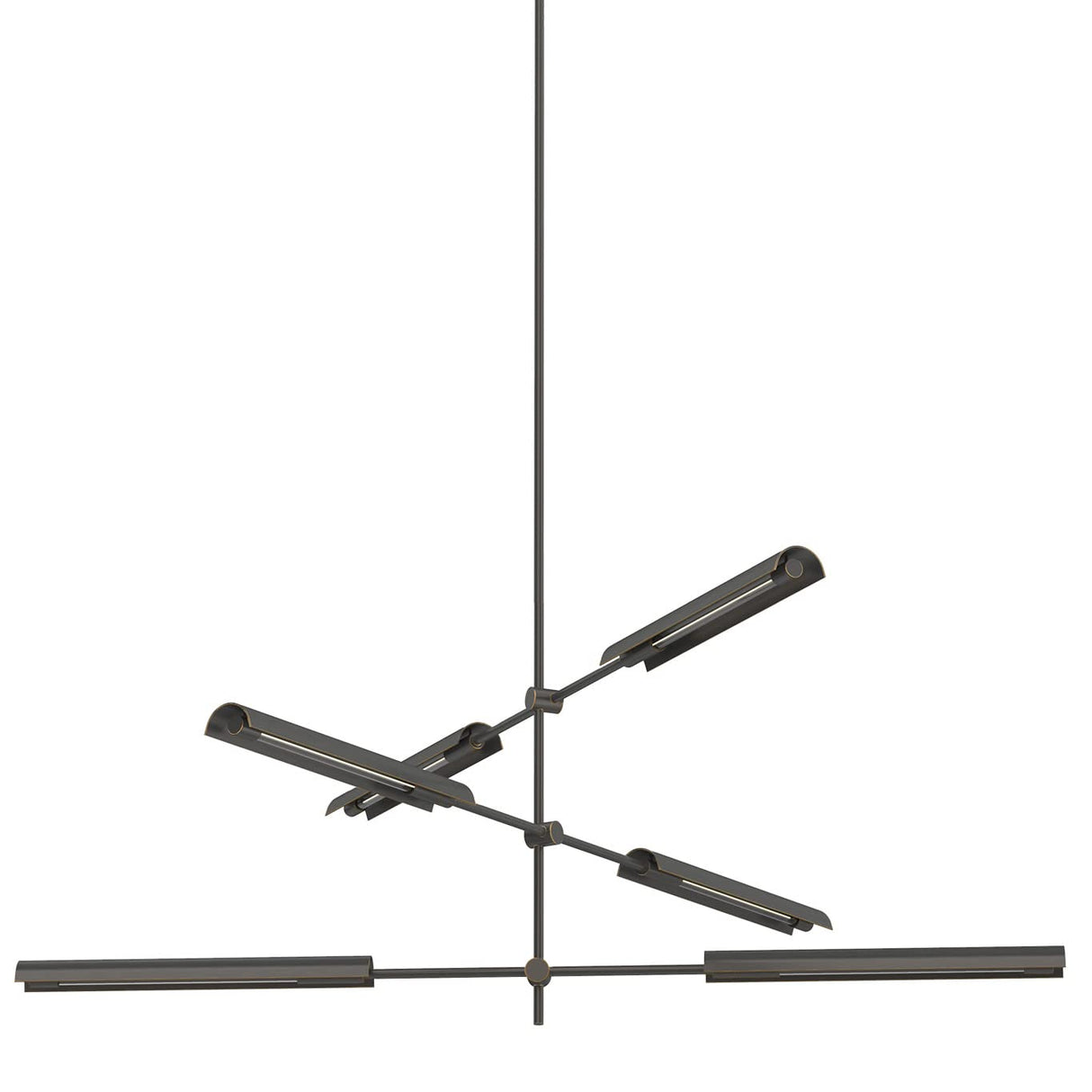 Alora MP316406UBMS ASTRID 6 LIGHT PENDANT LED URBAN BRONZE W/ METAL SHADE 24W 120VAC WITH LED DRIVER 2700K 90CRI