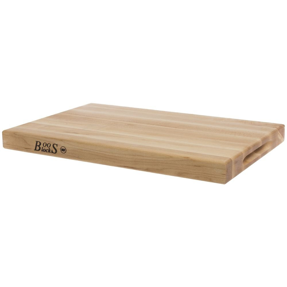 John Boos R01-6 - 1-1/2"" Thick Reversible Maple Cutting Board 18X12X1.5 MPL-EDGE GR-REV-PK OF 6