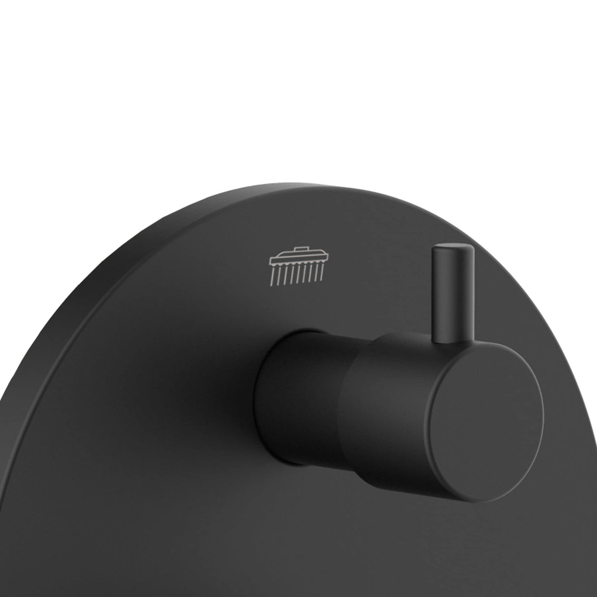 PULSE ShowerSpas 3005-RIVD-MB Two Way Tru-Temp Pressure Balance 1/2" Rough-In Valve with Matte Black Trim Kit