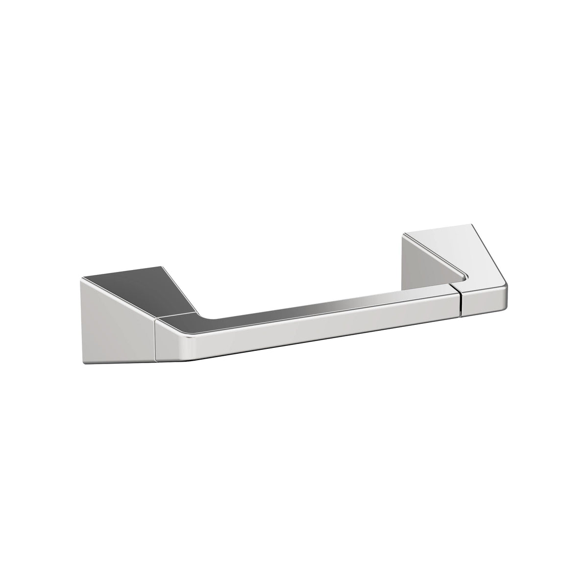 Amerock BH3600126 Chrome Pivoting Double Post Toilet Paper Holder 9-5/16 in. (237 mm) Length Toilet Tissue Holder Blackrock Bath Tissue Holder Bathroom Hardware Bath Accessories
