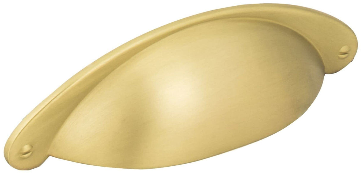 Jeffrey Alexander 8233BG 3" Center-to-Center Brushed Gold Lyon Cabinet Cup Pull