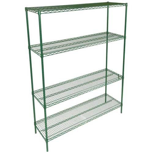 John Boos EPS-2448-G Wire Shelf, Green Epoxy, 48" Length x 24" Width