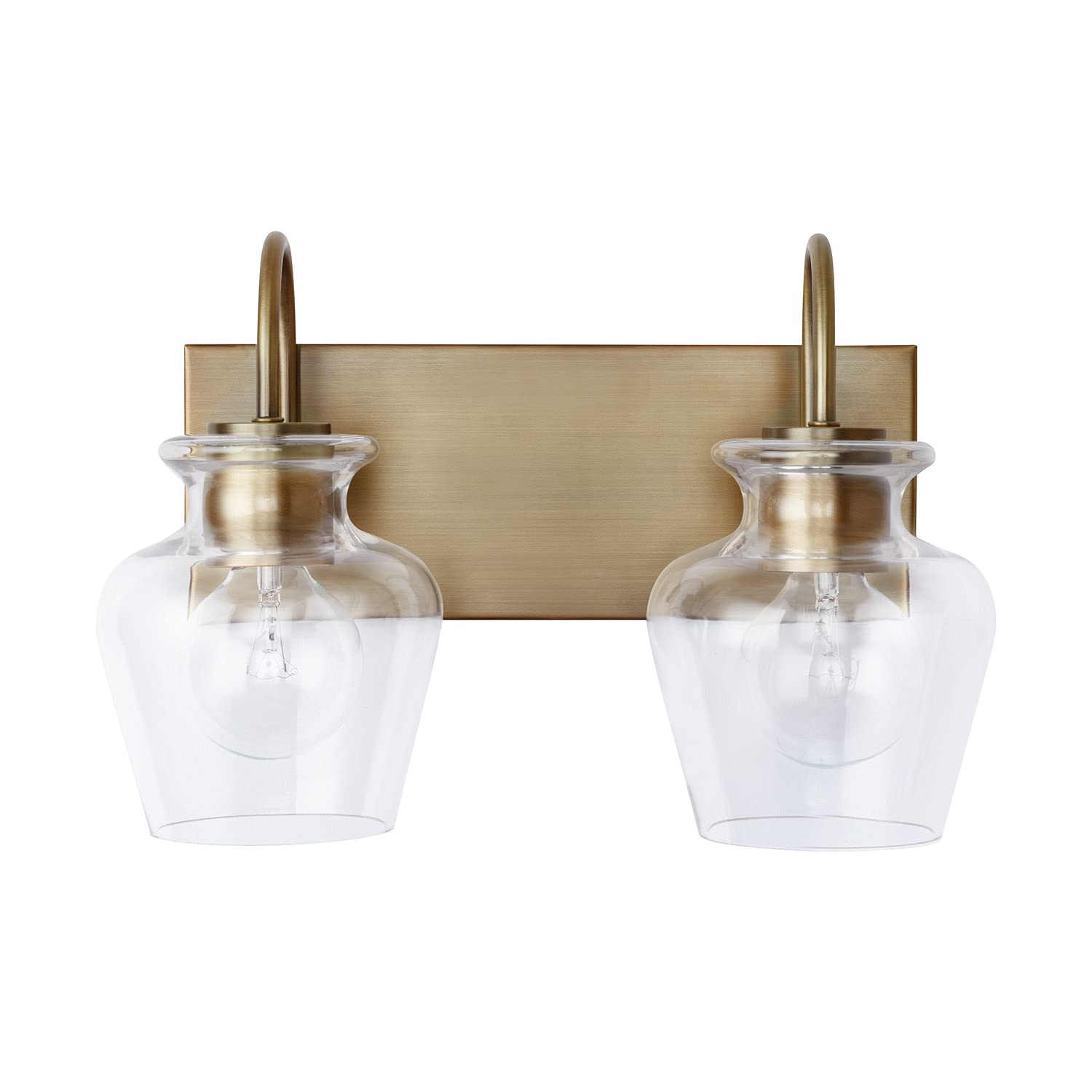 Capital Lighting 138121AD-490 Danes 2 Light Vanity Aged Brass