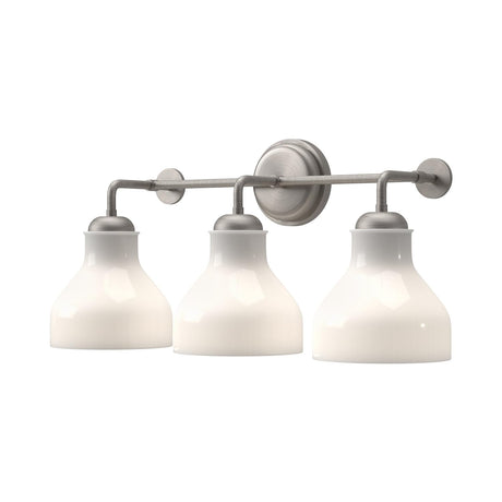Alora VL540322BNGO WESTLAKE 22" VL BRUSHED NICKEL GLOSSY OPAL GLASS 3X60W E26