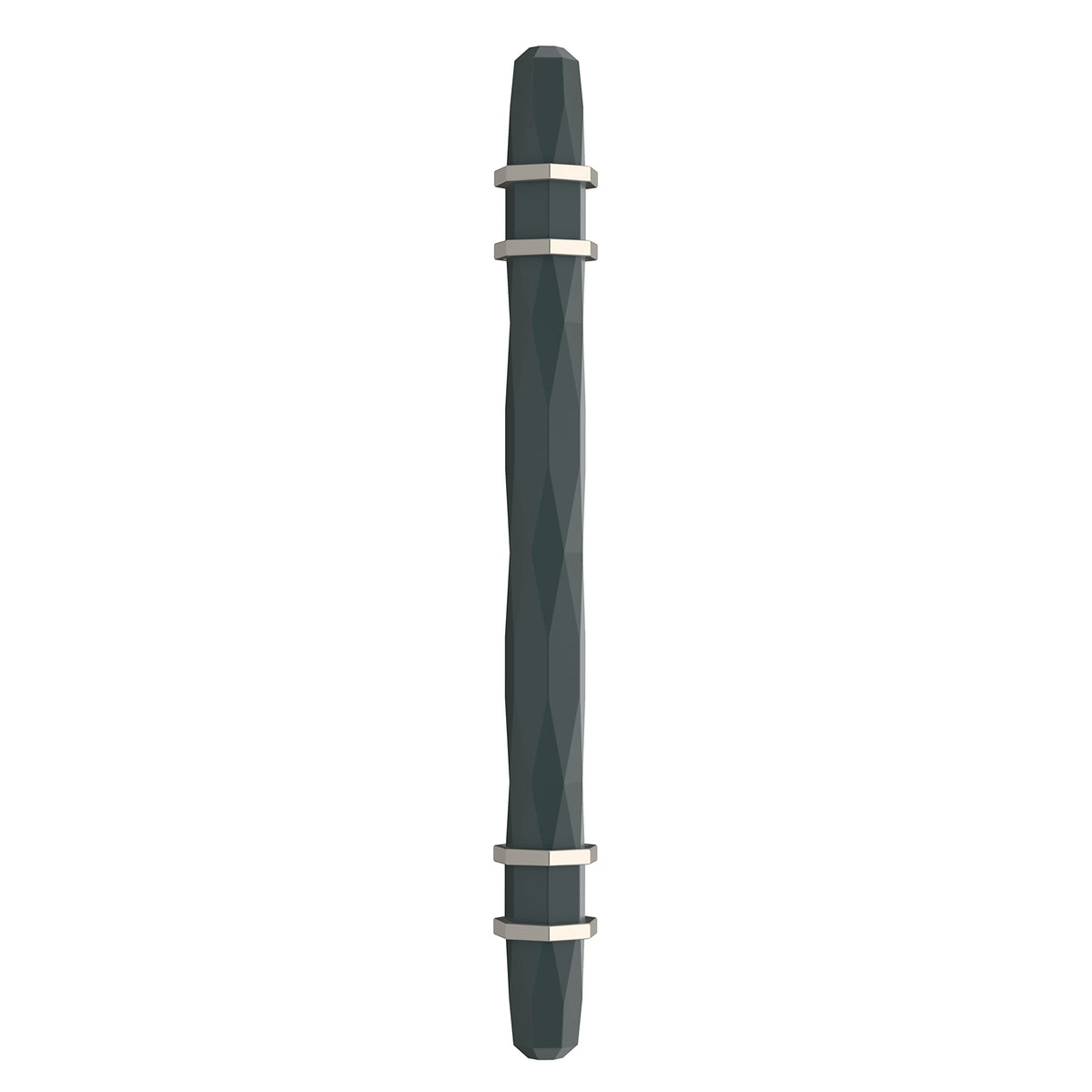 Amerock Cabinet Pull Black Bronze/Satin Nickel 5-1/16 inch (128 mm) Center-to-Center London 1 Pack Drawer Pull Drawer Handle Cabinet Hardware