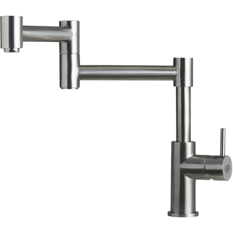 DAX Stainless Steel Sink Kitchen Faucet, Brushed Stainless Steel DAX-006-01