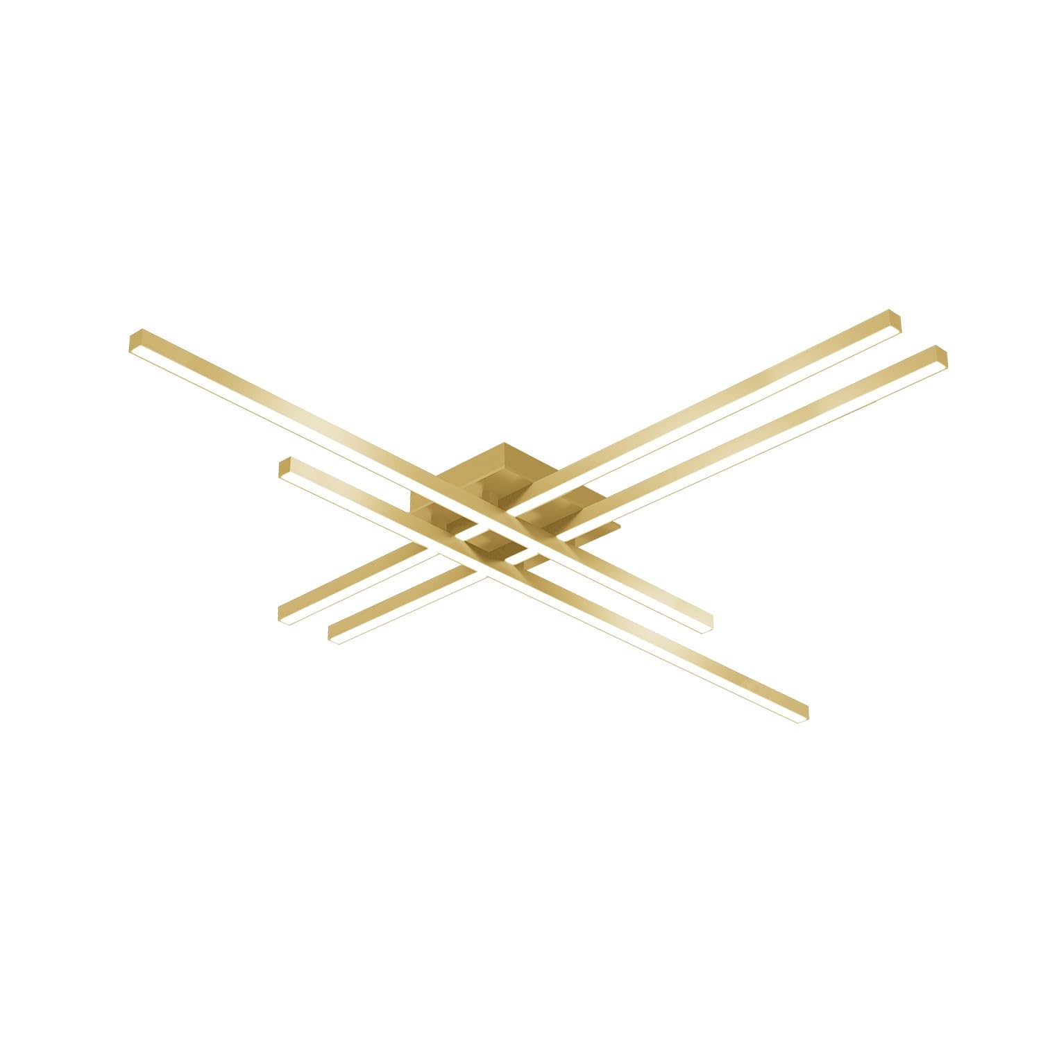 Kuzco FM18247-BG VEGA MINOR 47" FM Brushed Gold 120V TRIAC/ELV LED 3000K 90CRI 61W