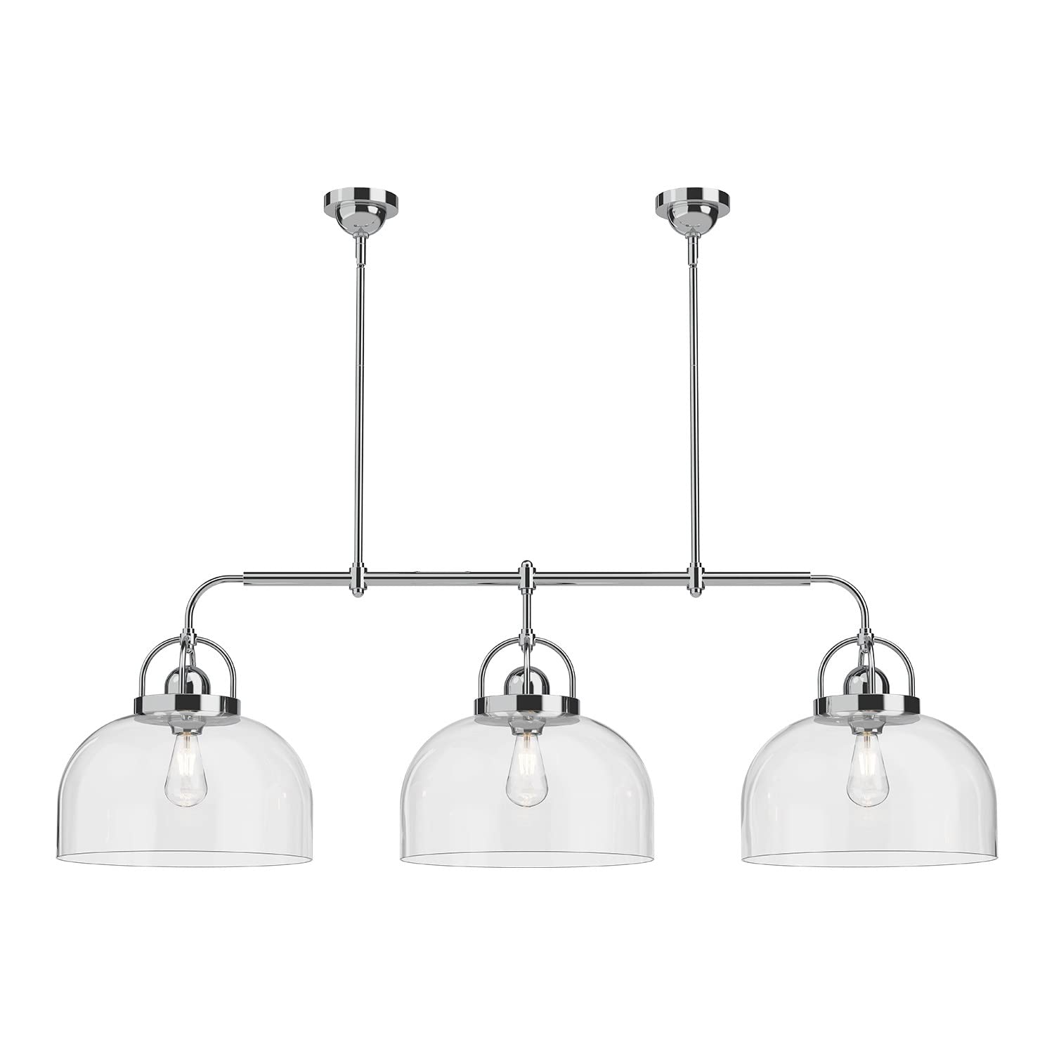 Alora LP461155CH LANCASTER 3 HEAD 55" LINEAR PENDANT CHROME E26 60WX3