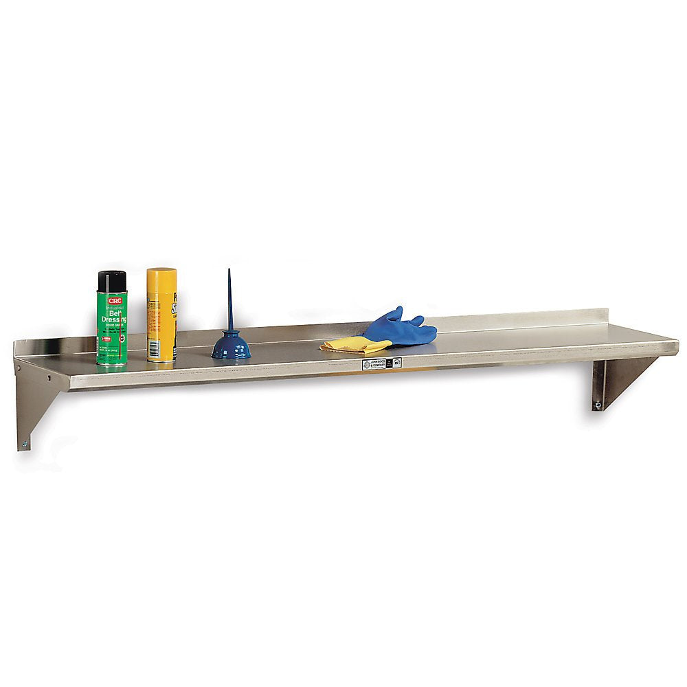 John Boos BHS1260 Wall-Mount Shelves - 60" Stainless Steel 12"