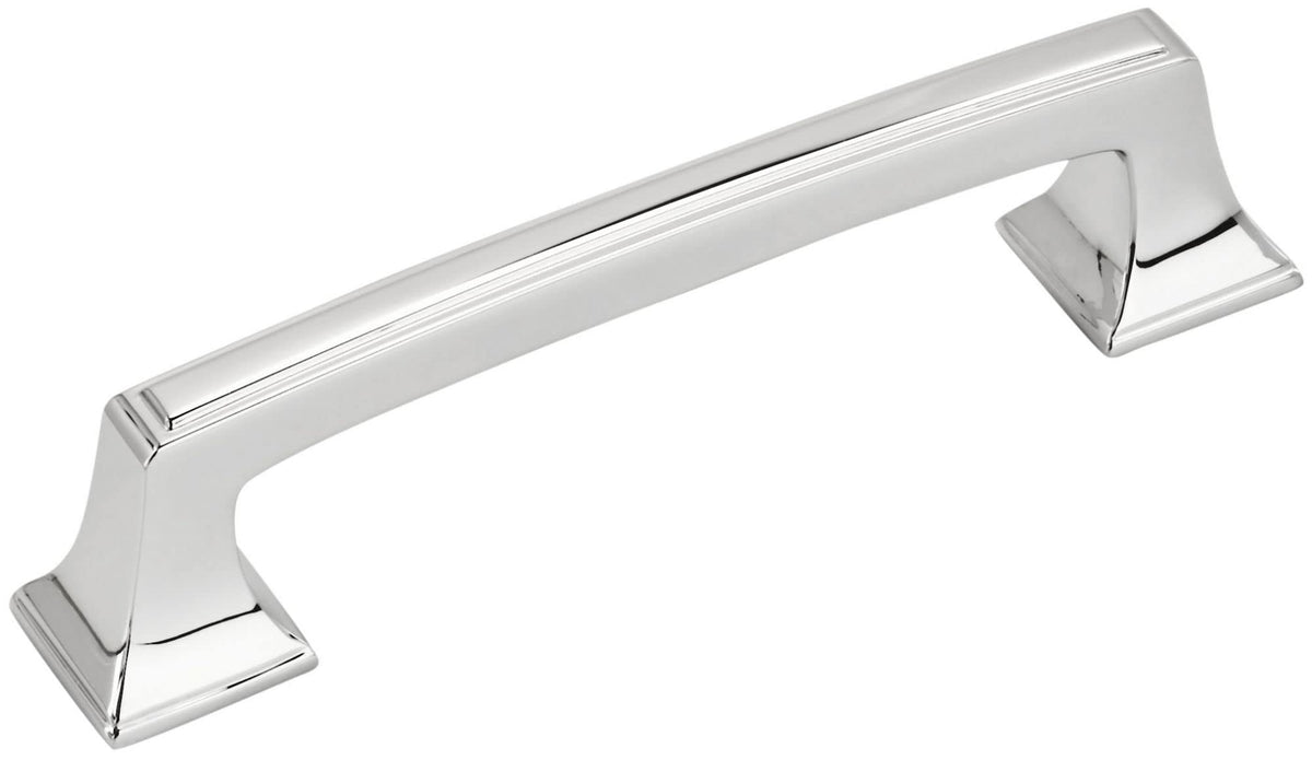 Amerock Cabinet Pull Polished Chrome 3-3/4 inch (96 mm) Center to Center Mulholland 1 Pack Drawer Pull Drawer Handle Cabinet Hardware