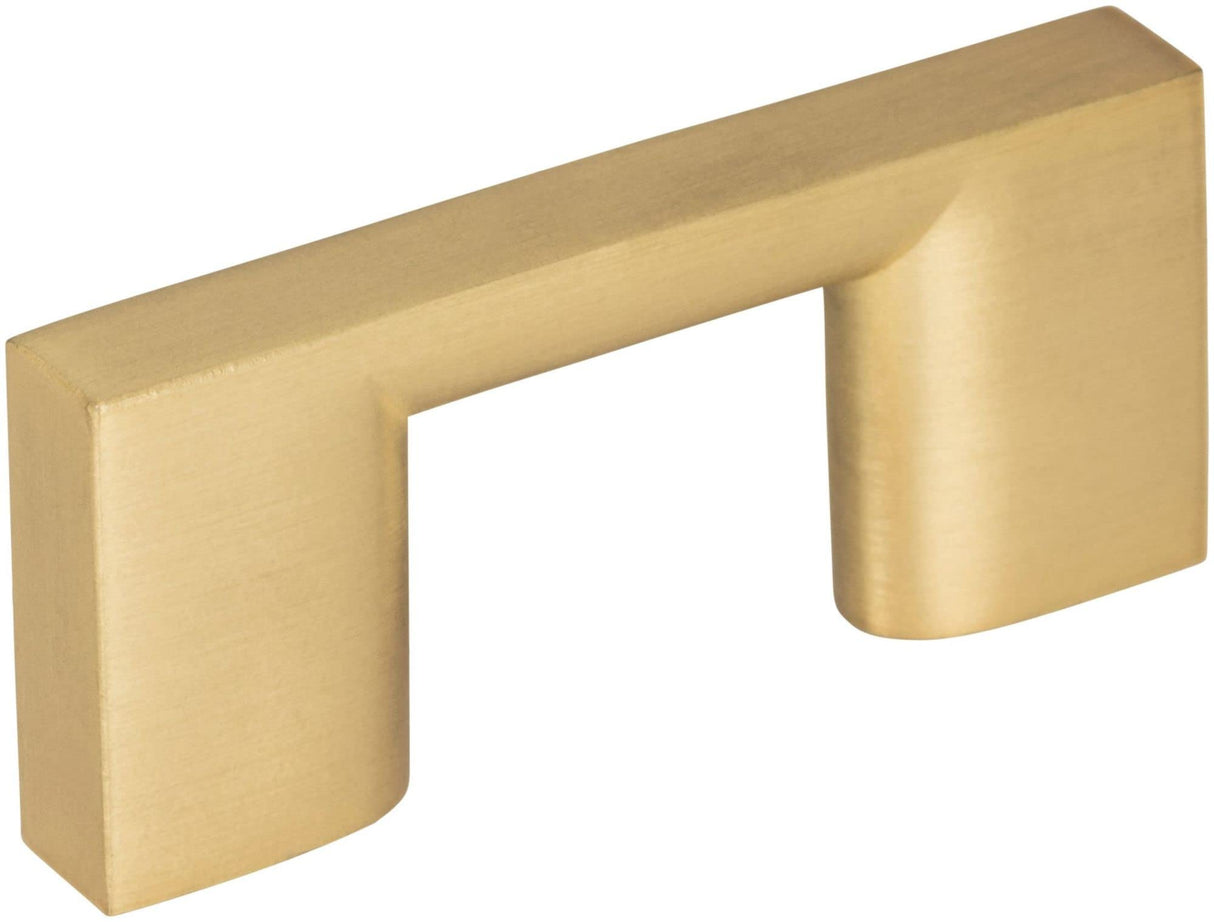 Jeffrey Alexander 635-32BG 32 mm Center-to-Center Brushed Gold Square Sutton Cabinet Bar Pull