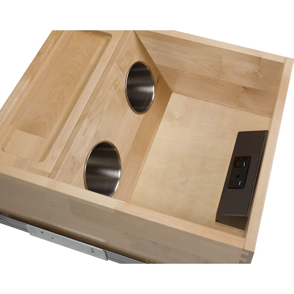 Hardware Resources PVGD15-SC 15" Powered Vanity Drawer